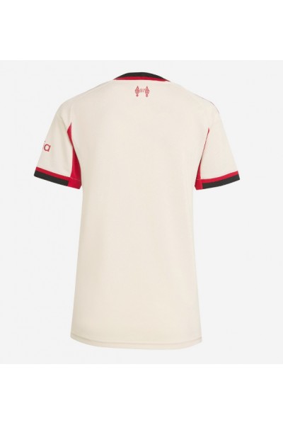 Liverpool Jalkapallovaatteet Naisten Vieraspaita 2025-26 Lyhythihainen Liverpool Jalkapallovaatteet Naisten Vieraspaita 2025-26 Lyhythihainen